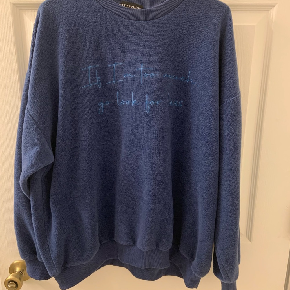 Kittenish Sweatshirt with saying